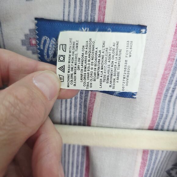 Vintage Wrangler Western Pearl Snap Striped Southwest Men's Rodeo Shirt XL 90S - Picture 4 of 16